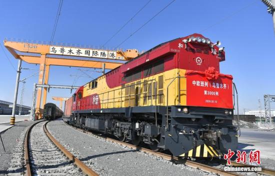 China-Europe freight train number via Xinjiang port hits new